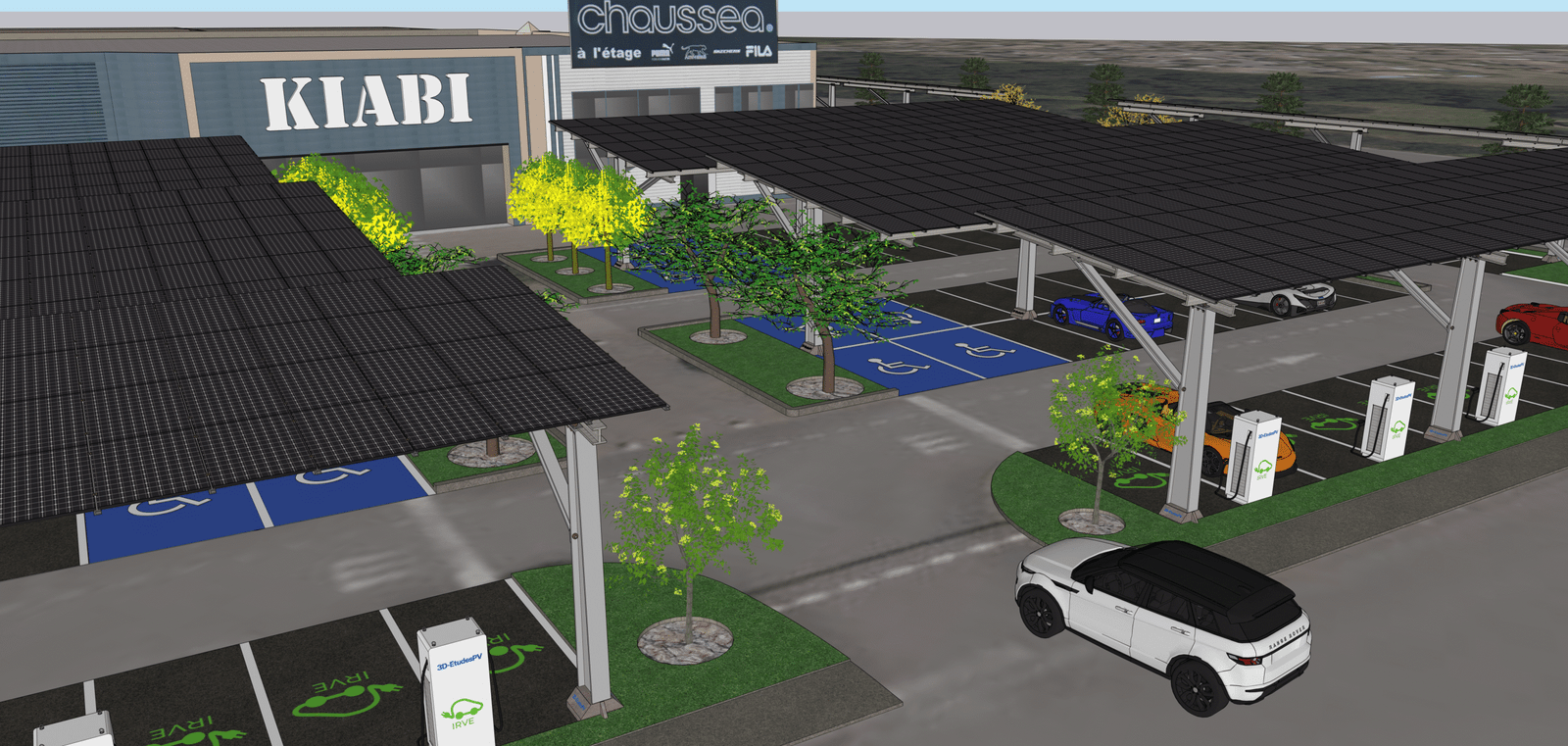 Ombrières photovoltaïques